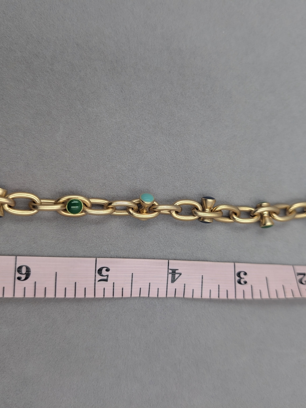 Spartina 449 Gold Tone Multi-Color Enamel Accent Toggle Link Bracelet m105 - Picture 7 of 9